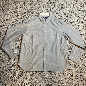 Penfield Casual Long Sleeve Button Down Shirt—XL, Light Grey